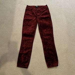 Paige  garnet velvet Jean